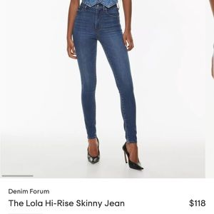 Denim Forum Lola Hi-Rise Skinny Jean
